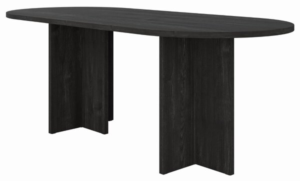 Masă de dining ovală Loen, frasin portland (203x90 cm)