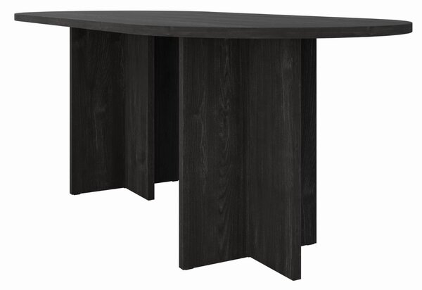 Masă de dining ovală Loen, frasin portland (203x90 cm)