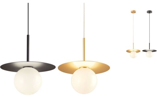 Abajur de rezervă pentru lustră, pentru lampă Redo UN1696_1 PLATO d. 10 cm alb