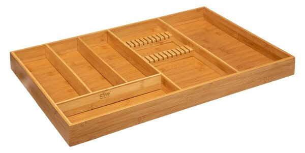 Organizator tacâmuri pentru sertar, bambus, 58 x 38 cm