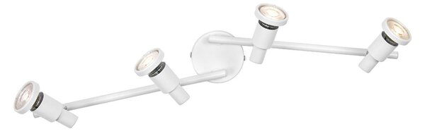 OSRAM Spot de tavan OSRAM, alb, 4 becuri, metal, GU10-LED 927 dimabil, reglabil, Alb, Metal