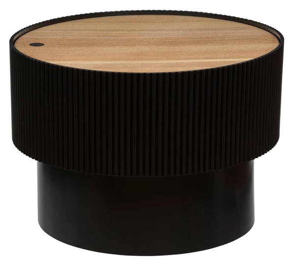 Masuta de cafea cu spațiu de depozitare ENOLA, rotundă, Ø 55 cm