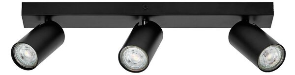 OSRAM Spot de tavan OCTAGON negru 3 becuri GU10-LED 927 dimabil, reglabil, Negru, Camera de zi / sufragerie, Metal, Modern