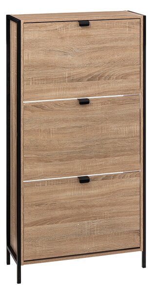 Dulap pentru pantofi ALIAJ, 3 compartimente, 63,2 x 24 x 122 cm
