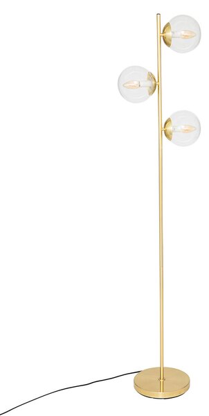 Lampă de podea cu bile aurii COL, înălțime 162 cm