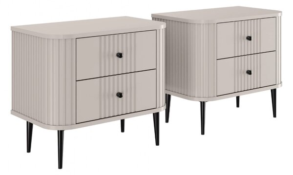 Set noptiere Vesper 56 cm - cașmir / picioare negre