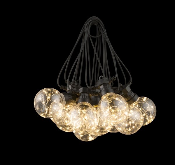 Instalație LED decorativă de exterior Globo 34090N ALMAGA 10xLED/0,27W/230V 7,5 m IP44