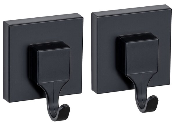 Set 2 carlige pentru prosoape QUADRO, montaj fara gaurire