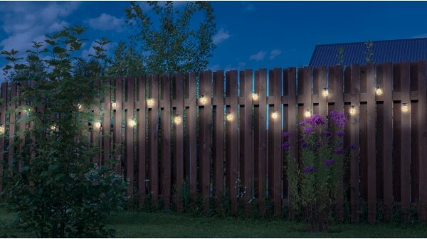 Instalație LED decorativă de exterior Globo 34090N ALMAGA 10xLED/0,27W/230V 7,5 m IP44