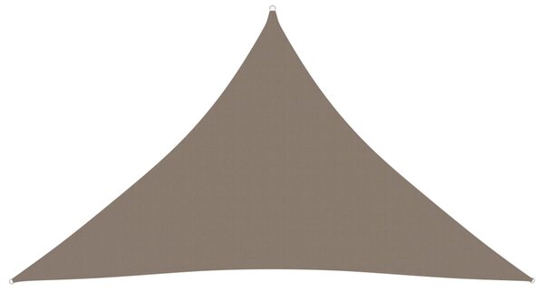 Parasolar gri taupe 2,5x2,5x3,5 m țesătură oxford triunghiular