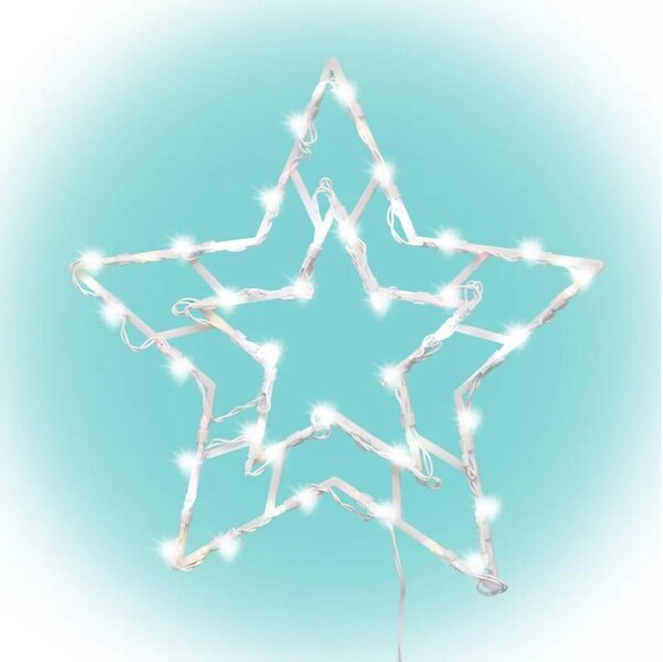 Decorațiune LED de Crăciun de fereastră 35xLED/230V IP44 alb cald