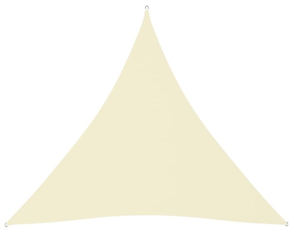 Parasolar, crem, 4,5x4,5x4,5 m, țesătură oxford, triunghiular