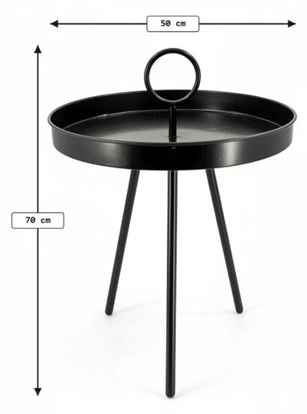 Set de gradina OSAKA SIRVON - 2 scaune si masa rotunda, gri deschis