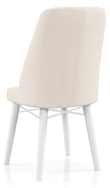 Scaun Babyface Madrid Crema Picioare Albe