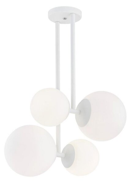 Lustră pe tijă ASPEN 4xE27/15W/230V albă Argon 1644