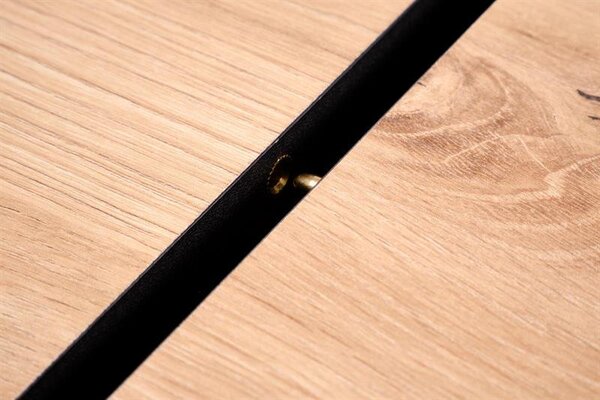 Masa de sufragerie (pentru 6 persoane) Winwin (stejar artisan + negru). 1156445