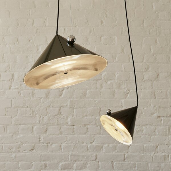 Tom Dixon Lampă suspendată LED Pose de Dixon, verde, Ø 43 cm, oțel dimabil, reglabil, Verde, Camera de zi / sufragerie, Metal, Design