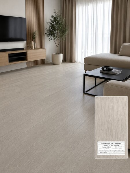 Parchet LVT 8103-1 Gri Aspect Lemn - Pardoseala Vinil 2 mm, Clasa Trafic 32 2.8 mp = 1 cutie ( 18 buc 15 x 1050 cm)