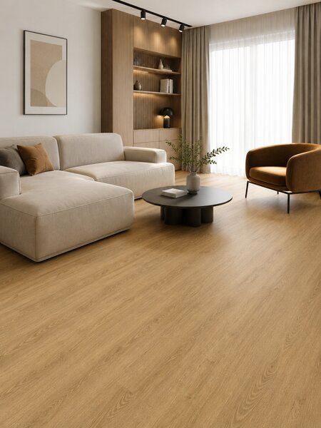 Parchet LVT 8089-3 Bej Aspect Lemn - Pardoseala Vinil 2 mm, Clasa Trafic 32 2.8 mp = 1 cutie ( 18 buc 15 x 1050 cm)