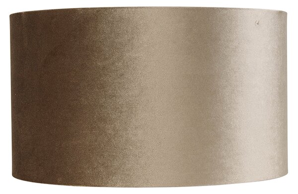 Abajur din catifea taupe 35/35/20