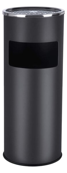 Scrumieră cu coș de gunoi SMOKE, 60,5x24,5 cm, negru SongmicsHome