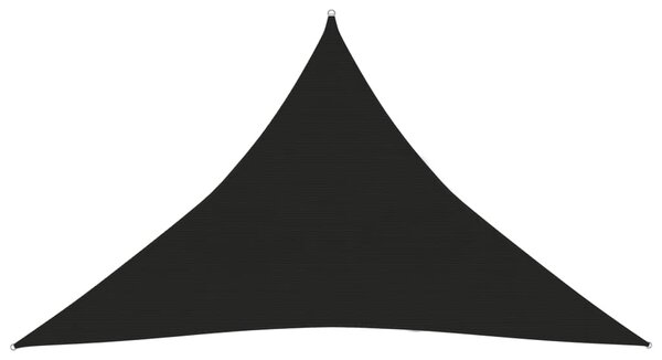 Pânză parasolar, negru, 4x4x5,8 m, HDPE, 160 g/m²