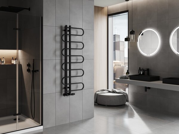 Mexen Kiso radiator decorativ de baie 1250 x 500 mm, 256 W, negru - W114-1250-500-00-70