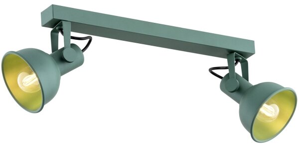 Spot LENORA 2xE14/7W/230V verde Argon 7174