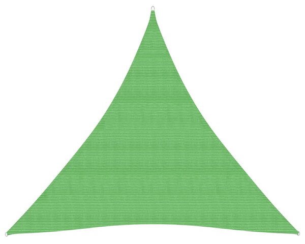 Pânză parasolar, verde deschis, 4x4x4 m, HDPE, 160 g/m²