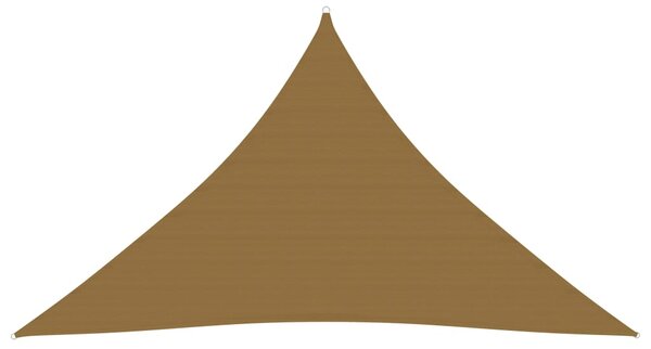Pânză parasolar, gri taupe, 3,5x3,5x4,9 m, HDPE, 160 g/m²