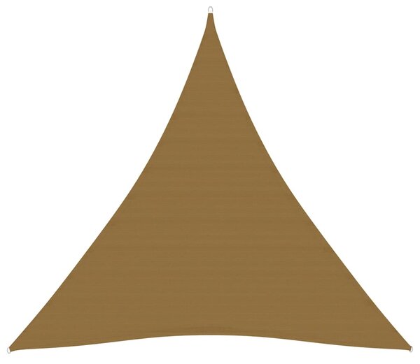Pânză parasolar, gri taupe, 4,5x4,5x4,5 m, HDPE, 160 g/m²