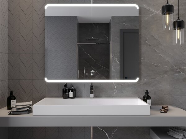 Mexen Nida, oglinda baie LED cu iluminare din spate 120x100 cm, 6000K, anti-aburire, 9806-120-100-611-00