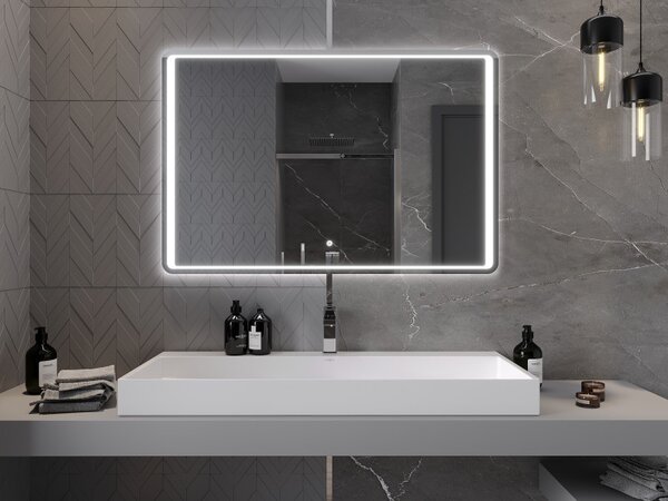 Mexen Zusa, oglinda baie LED cu iluminare din spate 120x80 cm, 6000K, anti-aburire, 9808-120-080-611-00