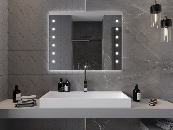 Mexen Ner, oglinda baie LED cu iluminare din spate 100x80 cm, 6000K, anti-aburire, 9809-100-080-611-00
