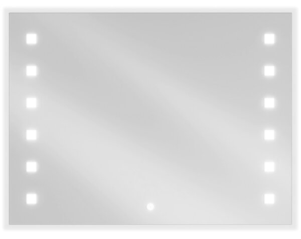 Mexen Ner, oglinda baie LED cu iluminare din spate 80x60 cm, 6000K, anti-aburire, 9809-080-060-611-00