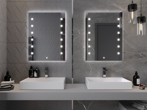 Mexen Ner, oglinda baie LED cu iluminare din spate 60x80 cm, 6000K, anti-aburire, 9809-060-080-611-00