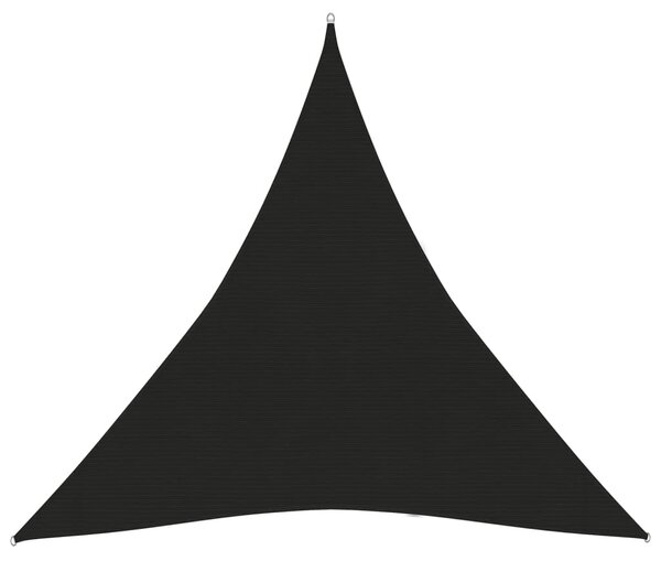 Pânză parasolar, negru, 4,5x4,5x4,5 m, HDPE, 160 g/m²