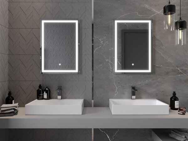 Mexen Miko, oglinda baie LED cu iluminare din spate 50 x 70 cm, 6000K, anti-aburire, 9819-050-070-611-00