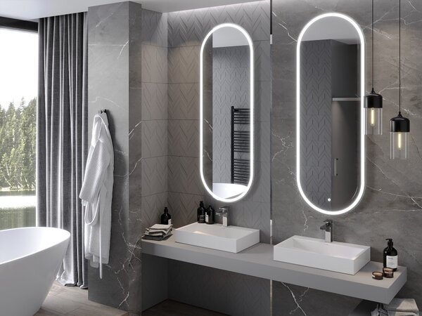 Mexen Bono, oglinda baie LED cu iluminare din spate 55 x 155 cm, 6000K, anti-aburire, 9816-055-155-611-00