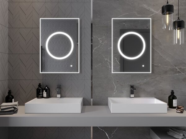 Mexen Koga, oglinda baie LED cu iluminare din spate 50 x 70 cm, 6000K, anti-aburire, 9821-050-070-611-00