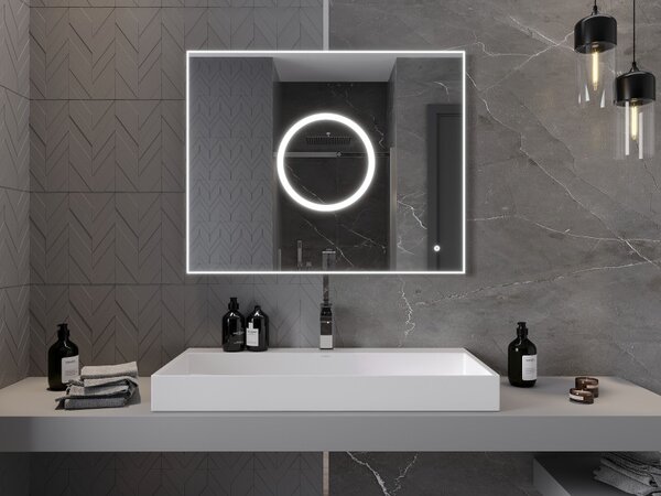 Mexen Koga, oglinda baie LED cu iluminare din spate 100 x 80 cm, 6000K, anti-aburire, 9821-100-080-611-00