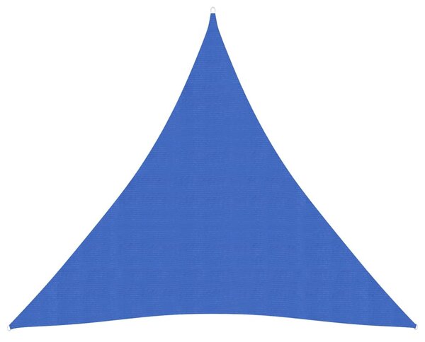Pânză parasolar, albastru, 4x4x4 m, HDPE, 160 g/m²