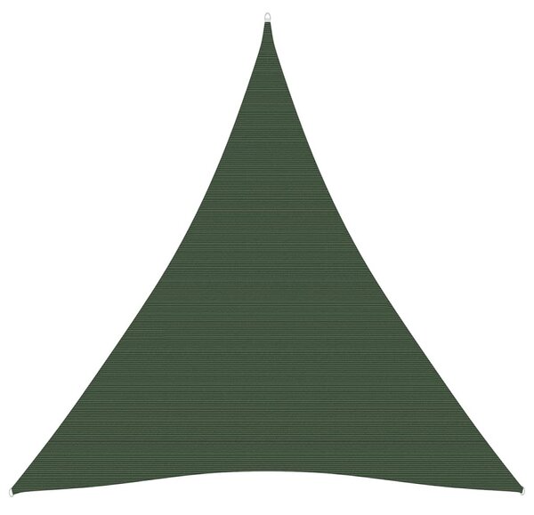 Pânză parasolar, verde închis, 3x4x4 m, HDPE, 160 g/m²