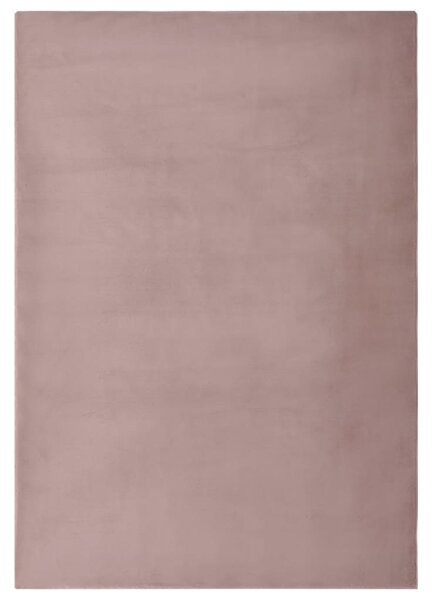 Covor, roz învechit, 180x270 cm, blană ecologică de iepure