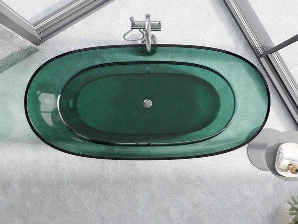 Mexen Pure, cadă de baie independentă 170 x 80 cm, verde, 58071708011