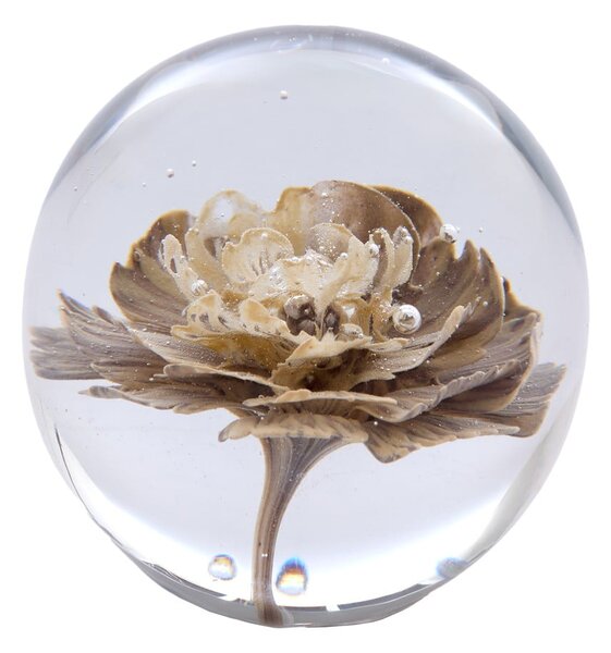 Prespapier din sticlă (înălțime 8 cm) Flower – Light & Living