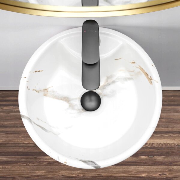 Lavoar freestanding de sine stătător Blanka Marble Marmura