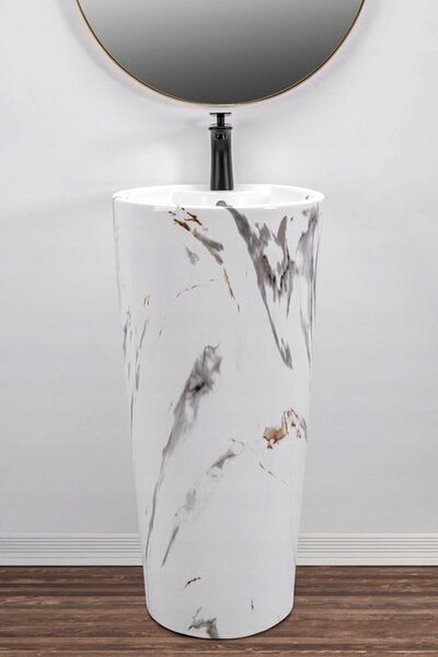 Lavoar freestanding de sine stătător Blanka Marble Marmura