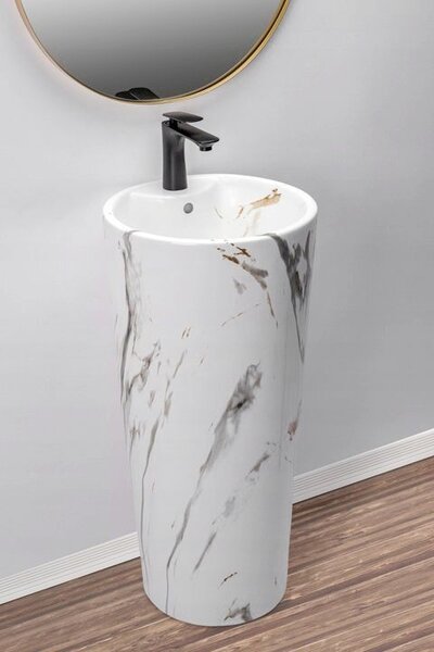 Lavoar freestanding de sine stătător Blanka Marble Marmura