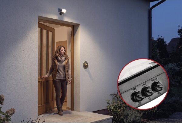 Proiector LED cu senzor de mișcare TAMBO EVO LED/10W/230V 4000K IP44 negru